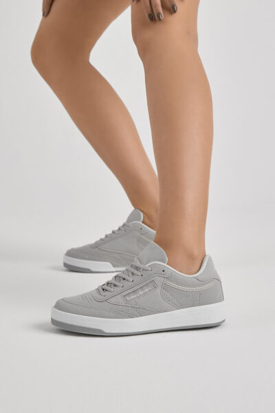 Unisex Gri Suet Spor Ayakkabi Tb107 - Resim 1