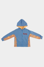 Erkek Cocuk Fermuarli Mavi Sweatshirt - Resim 4