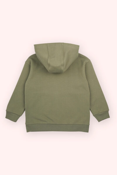 Erkek Cocuk Haki Fermuarli Sweatshirt - Resim 2