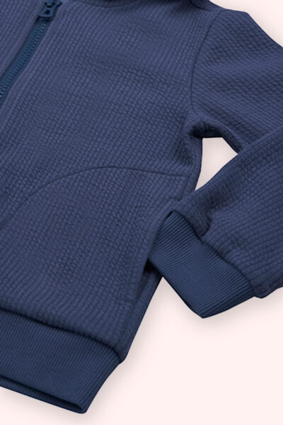 Erkek Bebek Kapusonlu Lacivert Sweatshirt - Resim 2