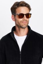 Unisex Siyah Anti Pilling Tuylenme Yapmayan Standart Fit Tam Fermuarli Soguk Gecirmez Polar Hirka - Resim 3