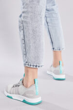 Unisex Gri Yesil Spor Ayakkabi Tbqnt - Resim 3