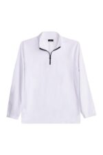 Unisex 3 Lu Paket Haki Ekru Indigo Standart Fit Tuylenme Yapmayan Soguk Gecirmez Polar Sweatshirt - Resim 3