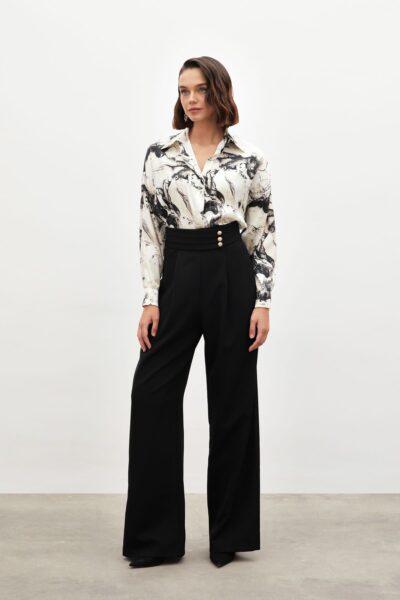 Bel Detayli Pantolon - Resim 1