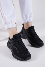 Unisex Siyah Spor Ayakkabi Tb251 - Resim 4