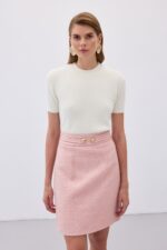 Sakalli Kisa Kol Triko Ekru - Resim 2