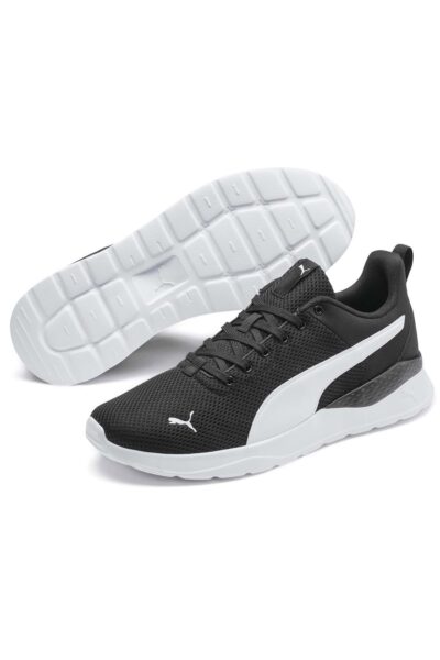 Anzarun Lite Unisex Spor Ayakkabi 371128 02 Black White - Resim 1