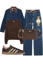 Kahverengi Suet Cok Yonlu Pu Deri Omuz Askli Canta - Resim 3