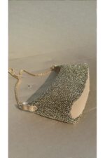 Kadin Isiltili File Orme Zincirli El Ve Omuz Cantasi - Resim 2