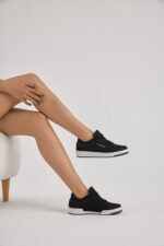 Unisex Siyah Spor Ayakkabi Tb107 - Resim 2