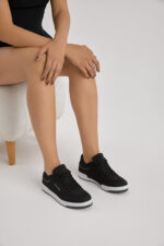 Unisex Siyah Spor Ayakkabi Tb107 - Resim 4