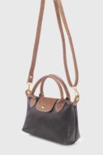 Siyah Cok Yonlu Pu Deri Capraz Askli Canta 255 - Resim 4