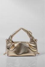 Kadin Altin Sari Mini Zincirli El Ve Omuz Cantasi - Resim 3