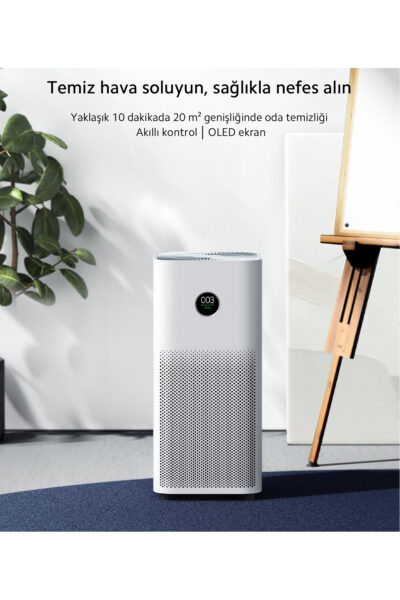 Akilli Hava Temizleyici 3 U 1 Arada Filtreleme Teknolojisi Hepa Alerjik Filtreli - Resim 2