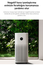 Hava Temizleyici 3U 1 Arada Yuksek Verimli Filtre Sik Tasarim Alerjen Giderme Akilli Kontrol - Resim 3