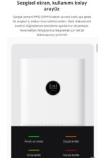 Akilli Hava Temizleyici Cift Etkili Pm2 5 Pm10 Sensoru 3 U 1 Arada Filtre 124M2 - Resim 2