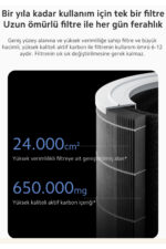 Akilli Hava Temizleyici Cift Etkili Pm2 5 Pm10 Sensoru 3 U 1 Arada Filtre 124M2 - Resim 3