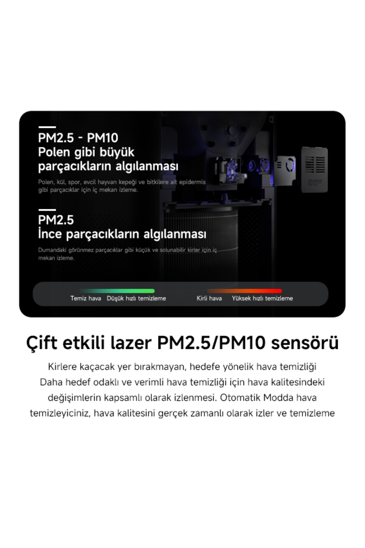 Smart Air Purifier 4 Pro Akilli Hava Temizleyici Xiami Turkiye Garantili - Resim 2