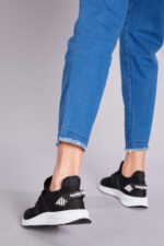 Unisex Siyah Beyaz Spor Ayakkabi Tbidl - Resim 4