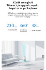 Compact Hava Temizleyici Alerjen Giderme Akilli Kontrol 3 U 1 Arada Yuksek Verimli Filtre - Resim 4