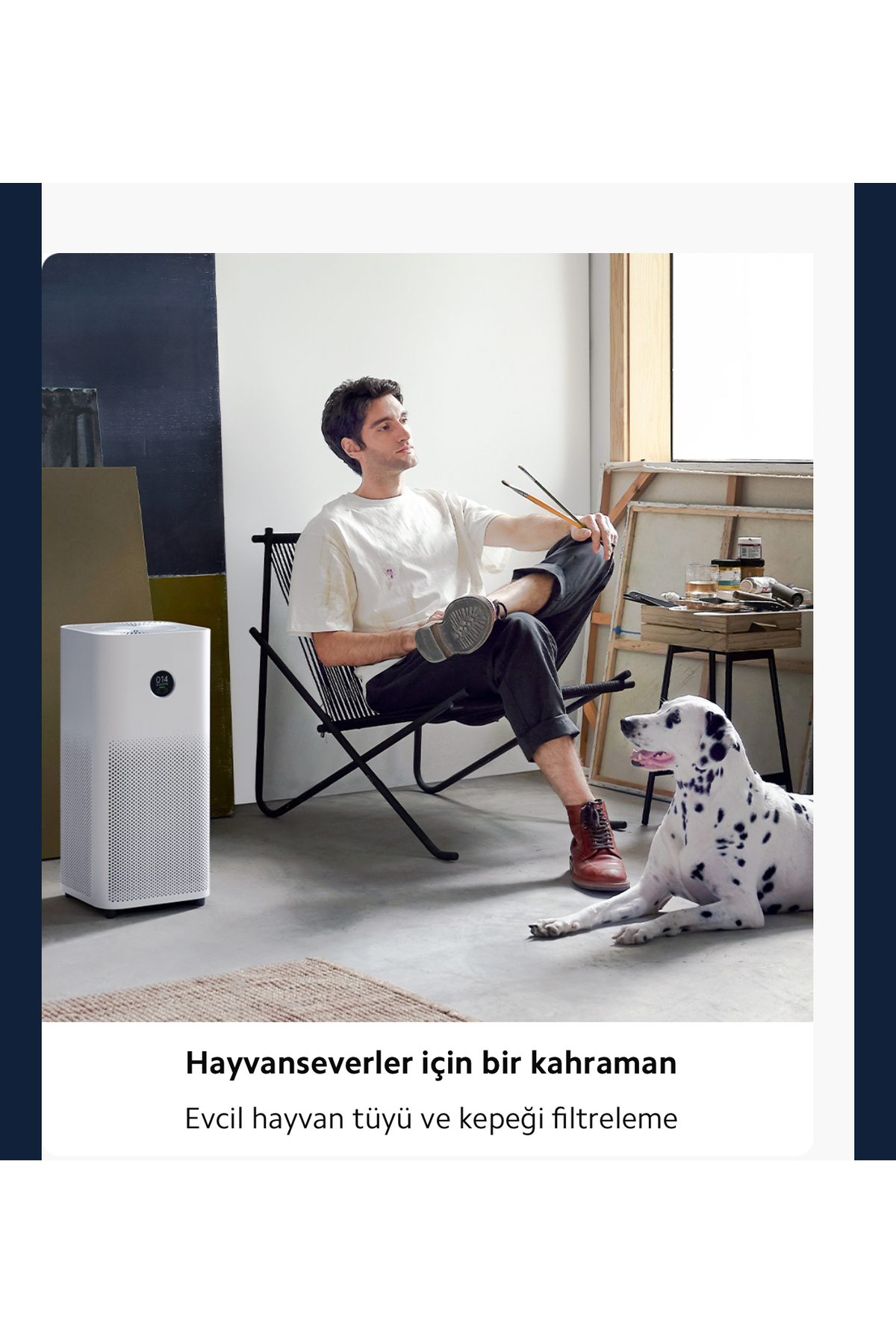 Akilli Hava Temizleyici Hepa Filtreli Premium Hava Temizleyici 3 Lu Filtreleme - Resim 2