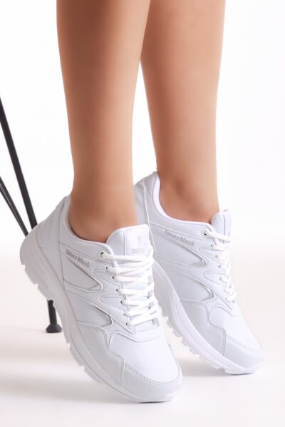 Unisex Beyaz Spor Ayakkabi 772 0 - Resim 2