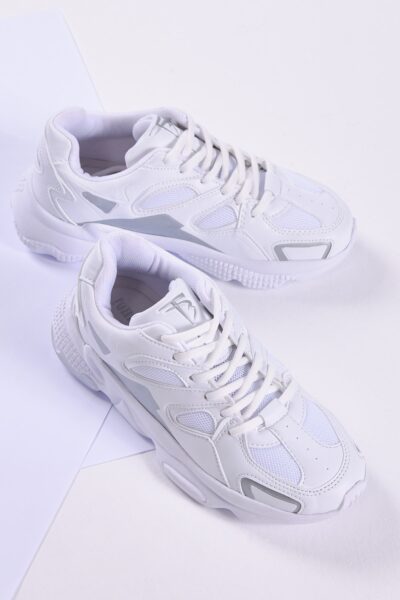 Unisex Beyaz Spor Ayakkabi Tb252 - Resim 2