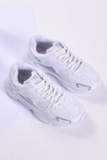 Unisex Beyaz Spor Ayakkabi Tb252 - Resim 3